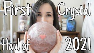 Im back First crystal haul of 2021 Statement crystals and rare beauties