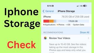 How to check storage on iphone  @SLdamiya  #iphone