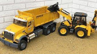 Bruder RC Construction JCB Backhoe Tractor Excavator Dump Truck Bulldozer Video For RC fans