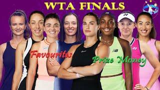 2024 WTA Finals Prize Money Breakdown & Top Favorites to Win