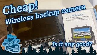 Amazon RV Wireless backup camera review and install on 24v for bus conversion