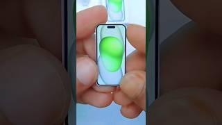 iPhone 15 green miniature unboxing 