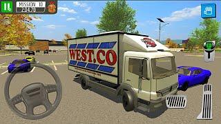 Direksiyonlu Kamyon Sürüş Simülatörü  Delivery Truck Driver Simulator - Android Gameplay FHD