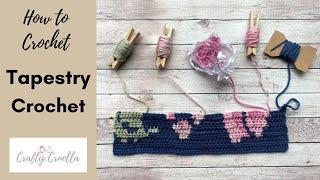 HOW TO CROCHET - TAPESTRY CROCHET - CHANGE COLOUR - CONTROL MULTIPLE COLOURS