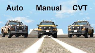 Manual Transmission vs Automatic vs CVT BeamNG. Drive