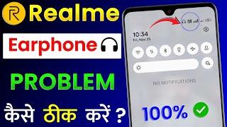 How To Remove Earphone Headphone Symbol In Realme  Realme Mobile Me Earphone Mode Ko Kaise Hataye