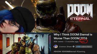 DOOM 2016 is Worse Than DOOM Eternal - Connor Shaw Review