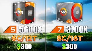 Ryzen 5 5600X vs Ryzen 7 3700X - Test in 10 Games