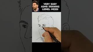 VERY EASY ASMR Drawing Lionel Messi #messi #football #shorts #asmr #drawing #lionelmessi #soccer
