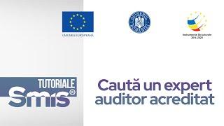 SMIS.ro - Tutorial identificare expert auditor CAFR