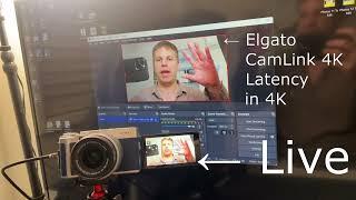 Elgato CamLink 4K and 4K X - Video Latency Delay Demonstration