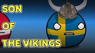 Schweden und der Zweite Weltkrieg - Countryballs