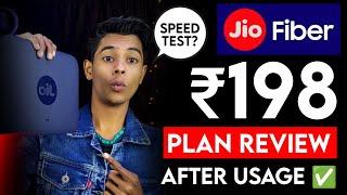 Jio Fiber ₹198 Plan Honest Review after use  Speed Test  10MBPS