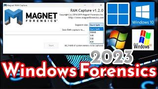 Memory Acquisition with Magnet  Windows Forensics  RAM Capture