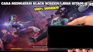 how to solve free fire black screen problem