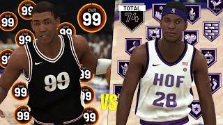 99 Overall With No Badges vs 0 Overall With All Hall Of Fame Badges  NBA 2K20