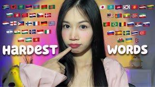 ASMR Trying To Pronounce The Hardest Words in 56 Different Languages 🫠