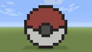 Minecraft Pixel Art - Pokémon Poké Ball Small