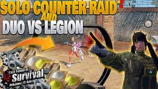 Solo Counter Raid and Duo vs Legion Fresh Server Duo Start Part 1 Last island of survival