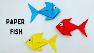 How To Make Easy Origami Paper Fish For Kids  Nursery Craft Ideas  Paper Craft Easy  KIDS crafts