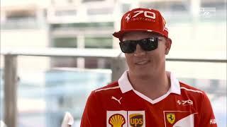 Martin Brundle talks to Kimi Raikkonen