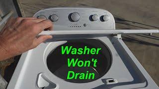 Washer Wont Drain -- How to Check & Repair a Wash Machine Pump & Drain System