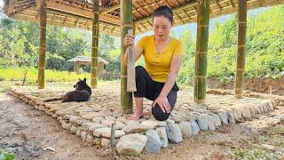 Completing the Bamboo house Tiling stone floors and Harvesting Watermelons to sell at the market.