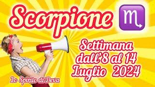 Scorpione ️ dall’8 al 14 Luglio 2024 #scorpione #previsionisettimanali #oroscopo #tarocchiamore