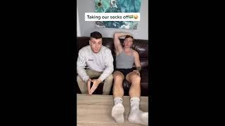 Hot Guys on TikTok Show Us How They Take Off Their Socks - A Tutorial