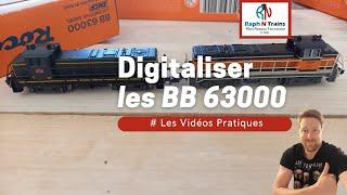 Digitaliser une ancienne locomotive - BB 63000 Roco 23224 ou 02152 digitalisation ESU 59827 Lokpilot