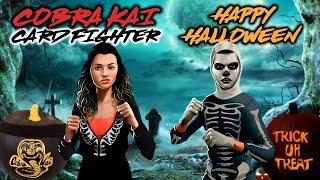  Trick-or-treating w Skeletons Tory and Miguel in COBRA KAI CARD FIGHTER Gameplay Part 32