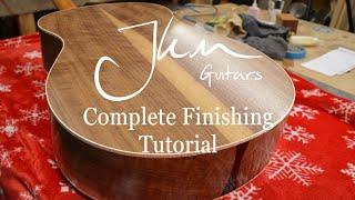 Complete Guitar Finishing Tutorial - Easy Oil and Wax JKM Guitars