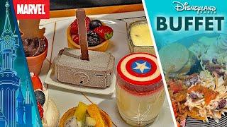 Buffet at Downtown Restaurant in Disney Hotel New York   The Art of Marvel at Disneyland Paris 2024