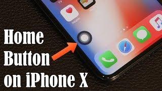 How to Enable the Secret Home Button on the iPhone X - Its there