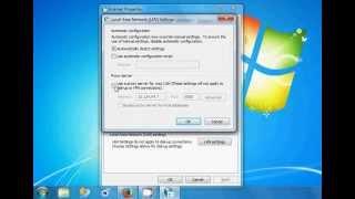 How to change proxy server settings in Windows 7 8 & 10 for Internet Exploror - Tutorial