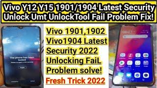 Vivo Y12 1904 Unlock Failed Error UMT Tool Problem Solve  Y12Y15Y17 Unlock Latest Security 2023 
