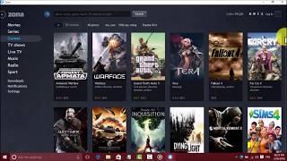 how to download all games and movies with ZONA