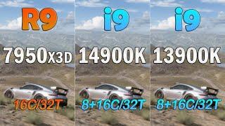 Core i9 13900K vs i9 14900K vs Ryzen 9 7950X3D - Benchmark and test in 6 Games