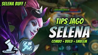 CARA MAIN SELENA BUFF  BUILD & EMBLEM SELENA TERBARU 2024   SELENA ROAMER GAMEPLAY