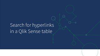 Search for hyperlink in a Qlik Sense table