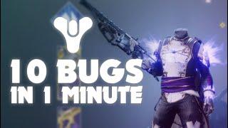 10 bugs in Destiny 2 in 1 Minute.