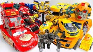 Rescue Giant BUMBLEBEE Rise of BEASTS Stopmotion Mc Queen Fire Truck Ambulance Transformers Robot