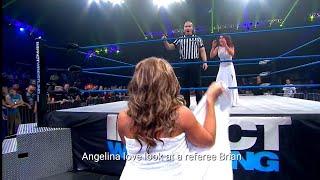 Madison Rayne vs Angelina Love The Knockouts Evening Gown Match #wrestling #wrestlemania #wwe