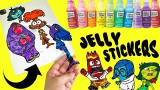 Inside Out 2 DIY Jelly Stickers Activity Fun Crafts for Kids