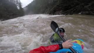 GoPro Swimming down a flooded river