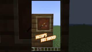 Hiccup’s Fire Sword in Minecraft #httyd #isleofberk #minecraft
