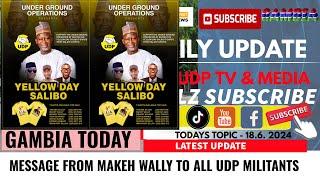 MESSAGE FROM MAKEH WALLY TO ALL UDP MILITANTS