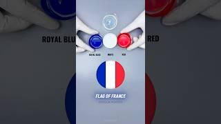 Mixing France Flag Colours  #colourmixing #shorts