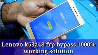 lenovo k6 k53a48 frp unlock  Lenovo k6 note frp bypass  Lenovo k6 note frp unlock