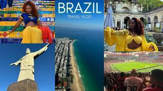 BRAZIL TRAVEL VLOG RIO DE JANEIRO +CHRIST THE REDEEMER + FOOTBALL GAME + Copacabana + MORE CHEV B